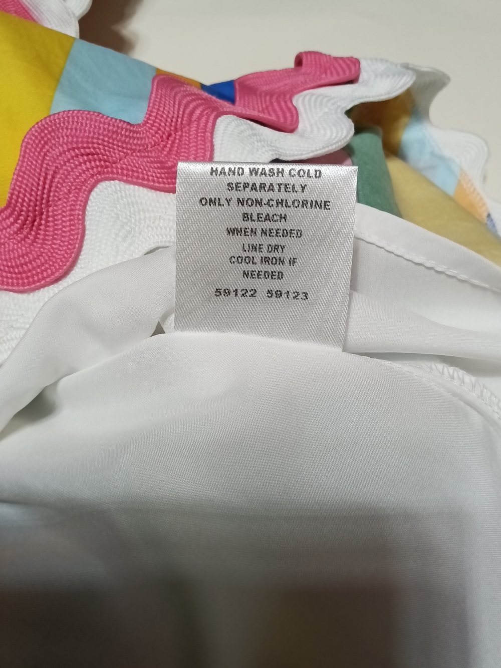 Sugarlips Rainbow Stripe One-Shoulder Tiered Rick Rack Mini Dress Size XS - Picture 10 of 12